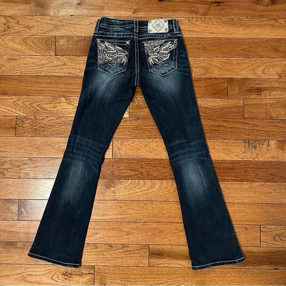 Miss Me Mid-Rise Boot Stretch Jean Size 26 STYLE ME8385BR - Picture 6 of 16